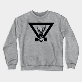 Deer Clip Art Black And White Crewneck Sweatshirt